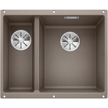 Кухонная мойка Blanco Subline 340/160-U Silgranit InFino Tartufo 523565