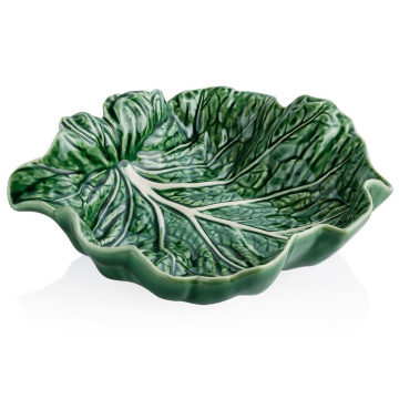 Блюдо Bordallo Pinheiro Cabbage Concave Leaf 65000560