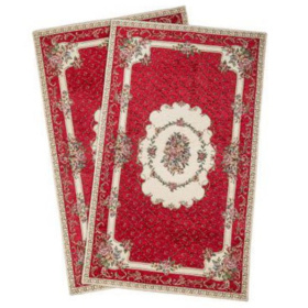 Набор ковриков Fini.Cop Velluto/Bouquet Set di tappetini Rosso FCP/440809