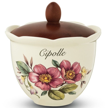 Емкость для лука Nuova Cer Petali di Primavera Barattolo Cipolle 7384-PDP