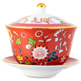 Пиала с крышкой и блюдцем Wedgwood Wonderlust Crimson Jewel Bowl 1058086