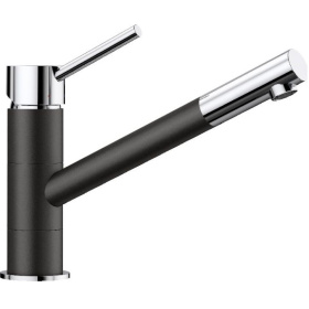 Кухонный смеситель Blanco Kano Silgrfnit-Look Dual Finish Black/Chrome 526175
