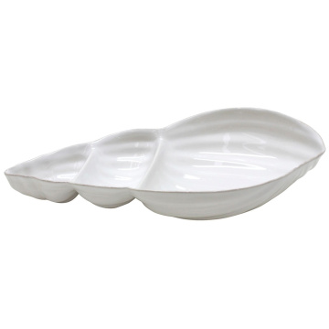 Блюдо-ракушка Costa Nova Aparte Appetizer Dish MRD402-WHI