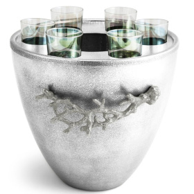 Ведёрко для водки с рюмками Michael Aram Ocean Reef Vodka Service 175387