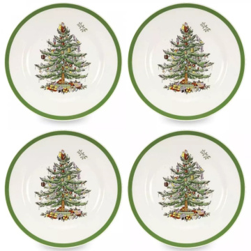 Набор обеденных тарелок Spode Christmas Tree Dinner Plates Set XT0105-X