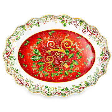 Блюдо овальное Lamart Palais Royal Christmas Mistletoe 23049