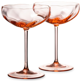 2 бокала для шампанского Anna Von Lipa Limoux Champagne Saucer Rosa Set AVL-602-50