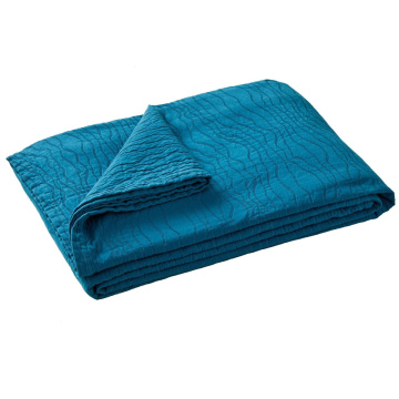 Покрывало Blanc des Vosges Jete De Lit Racines Bleu Paon RACINES-BP-240