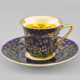 Чашка с блюдцем Leander Windsor Zlaté Květiny 13120413-D341
