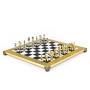 Шахматы Manopoulos Classic Metal Staunton Chess Set S34BLA. фото 2