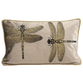 Подушка KARE Kissen Glitter Dragonfly Braun 55240