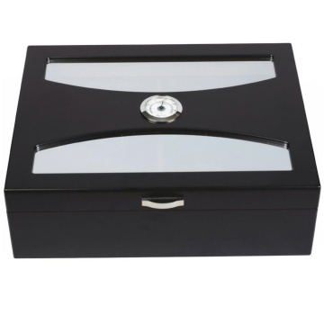 Хьюмидор для сигар Prestige Import Group Delano UV Glass Black Humidor