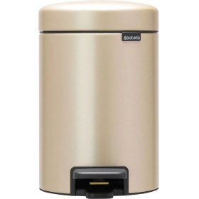 Ведро для мусора с педалью Brabantia NewIcon Pedal Bin Soft Closing Metallic Gold 304422