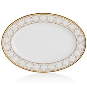 Блюдо овальное Noritake Trefolio Gold NOR4945L/97244