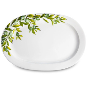 Блюдо овальное Edelweiss Olives Large Oval Platter EDW-612V