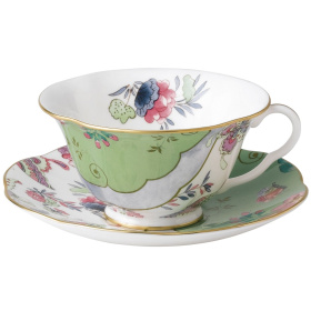 Чашка чайная с блюдцем Wedgwood Butterfly Bloom Green Teacup & Saucer 5C107800044