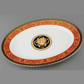Блюдо овальное Leander Sabina Červená Páska 02111523-0979
