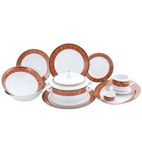 Обеденный сервиз Leander Sabina Červená Páska 02162021-0979