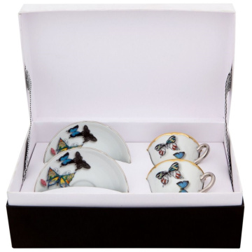 Кофейный набор Vista Alegre Butterfly Parade Coffee Cups & Saucers Set (арт. 21118980)