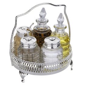 Набор для приправ и масла Queen Anne 5 Pce Round Cruet 0/4719