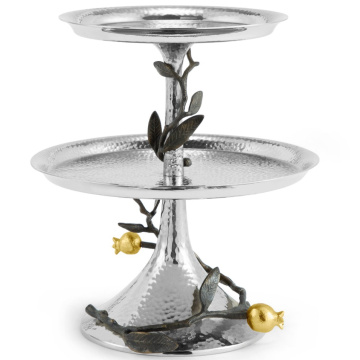 Блюдо двухъярусное Michael Aram Pomegranate 2-Tier Etagere 175315