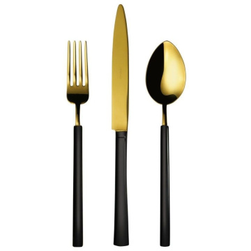 Набор столовых приборов Herdmar Vintage Classy Black & Gold PVD Cutlery Set 1480000-blg