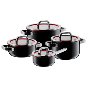 Набор кастрюль WMF Fusiontec Functional Cookware Set 4-piece with lids Black 3201113669