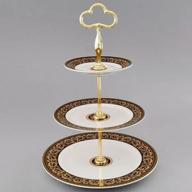 Блюдо трехъярусное Leander Sabina Versace 02196034-172B