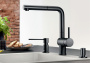 Кухонный смеситель Blanco Linus-S Black Matt 525807. фото 2