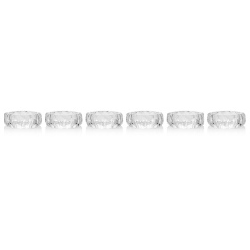 6 хрустальных колец для салфеток Avdeev Crystal Коллекция "Петергоф" С380/3