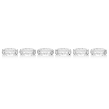 6 хрустальных колец для салфеток Avdeev Crystal Коллекция &quot;Петергоф&quot; С380/3