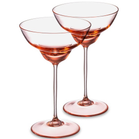 2 бокала для коктейлей Klimchi Shadows Cocktail Glass Suede Pink Set 25143/220-72/00
