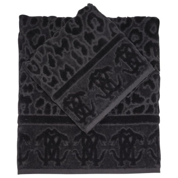 Набор полотенец Roberto Cavalli Giaguaro Cotone Set di asciugamani Nero RCV/441132
