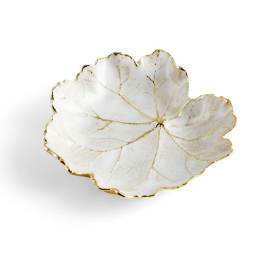 Блюдо для закусок Michael Aram Winter Leaves Geranium Dish (арт. 175673)