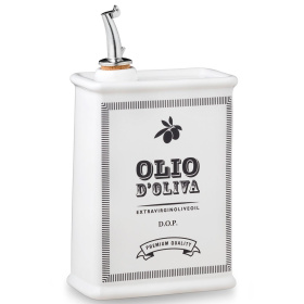Бутылка для масла Nuova Cer Oliera ceramica bianca 9505-BCO