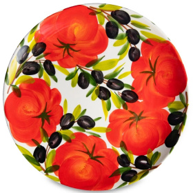 Тарелка обеденная Edelweiss Tomato & Olives Dinner Plate EDW-2004R