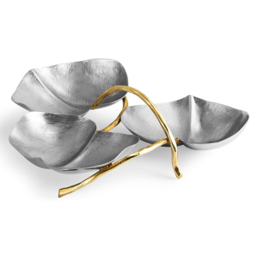 Менажница Michael Aram Lodhi Garden Lily Pad Triple Dish 175628