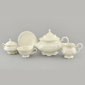 Чайный сервиз Leander Sonata Grey Patterns Ivory (арт. 07560725-3002)