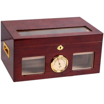 Хьюмидор для сигар Prestige Import Group Valencia Beveled Glass Lacquer Humidor