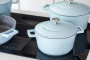 Кастрюля с крышкой KitchenCraft MasterClass Sky Blue Casserole Dish MCMCRD20SKY. фото 11