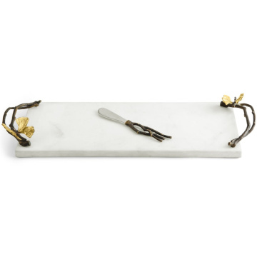 Доска для сыра с ножом Michael Aram Butterfly Ginkgo Small Cheese Board w/ Knife 175782