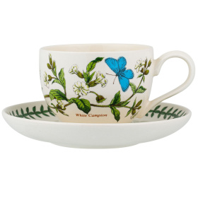 Чашка чайная с блюдцем Portmeirion Botanic Garden White Campion BG04557-32