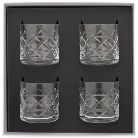 4 стакана для виски Degrenne Newport Whisky Glasses Gift Box Set 234161