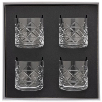 4 стакана для виски Degrenne Newport Whisky Glasses Gift Box Set 234161