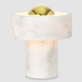 Настольная лампа Tom Dixon Stone Portable Polished Marble Gold STPO01UN