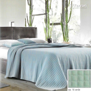 Одеяло-покрывало GF Ferrari Mykonos Coperta-copriletto v.16 verde FER/440907