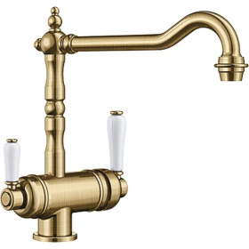 Кухонный смеситель Blanco Sora Polished Brass 524218