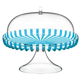 Блюдо для торта Guzzini Dolcevita Cake Stand with Dome Turquoise 12580048