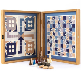 Набор игр Manopoulos Navy Blue 4-in-1 Combo Game Set CBLS34BLU