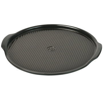 Противень-гриль для пиццы Emile Henry Pizza Stone Rainurée Fusain EH797614